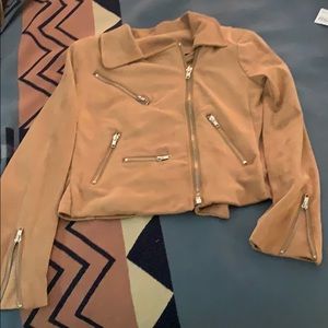 Faux suede Moto Jacket